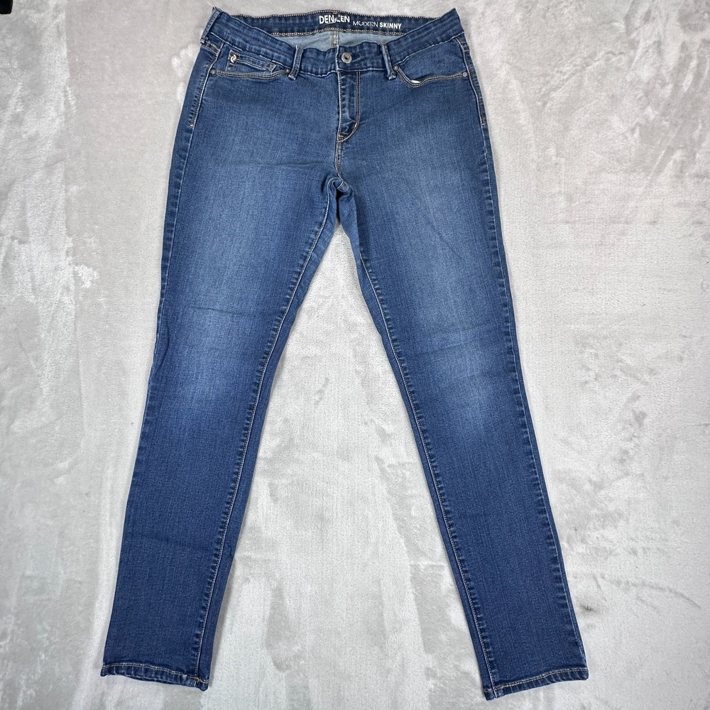Denizen From Levi's Modern Skinny Jeans Womens 32 Blue Denim Cotton Stretch